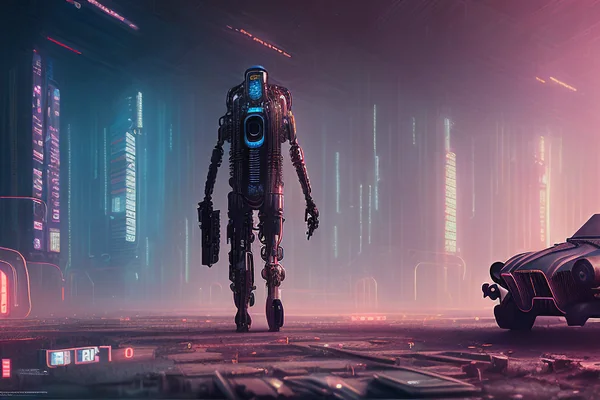 Cyberpunk Android Apocalypse AI