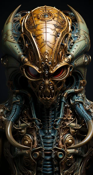 Terrifying Alien Full Body Portrait