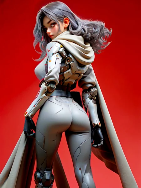 Female Android Cybersuit Character Art