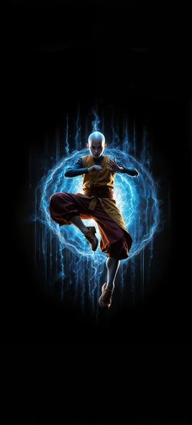 Avatar Aang Waterbending Portrait