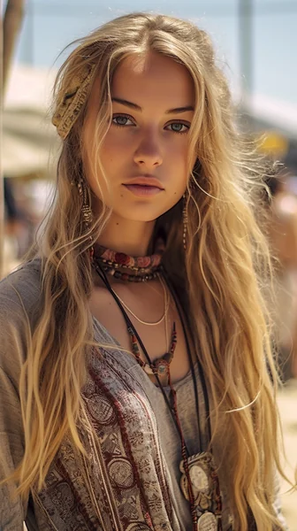 Coachella Festival Woman Portrait