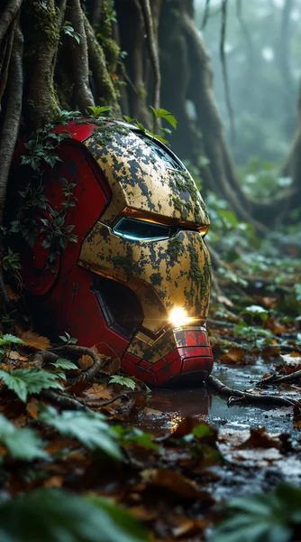 Abandoned Iron Man Jungle Relic