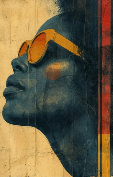 Civil Rights Inspired Woman Profile Art