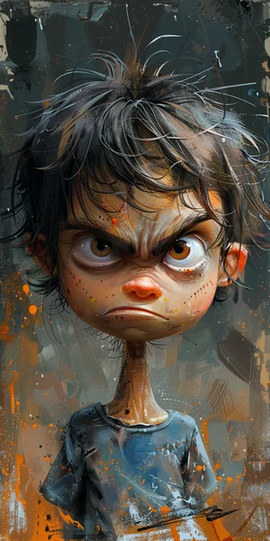 Funny Children’s Comic Caricature