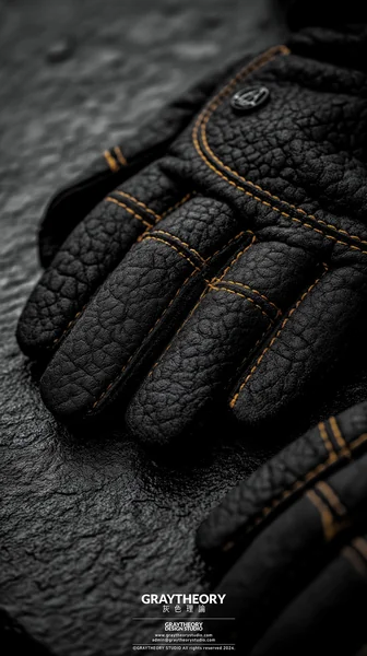 Minimalist Black Leather Gloves