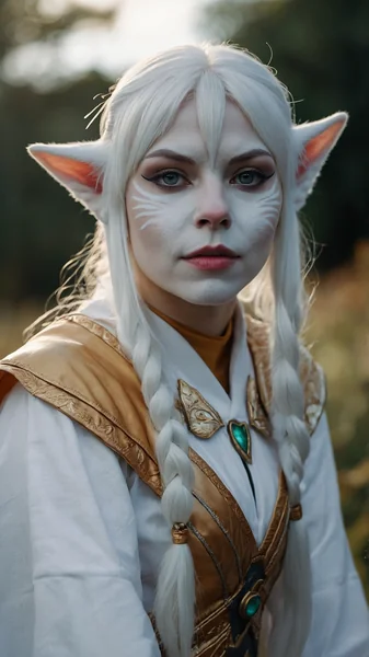 Cat Elf Queen Cosplay Art