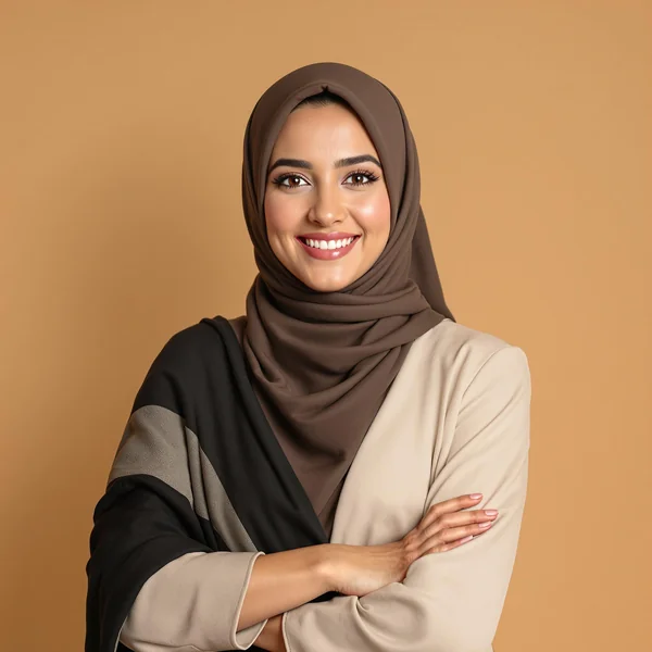 Confident Arab Woman Portrait AI