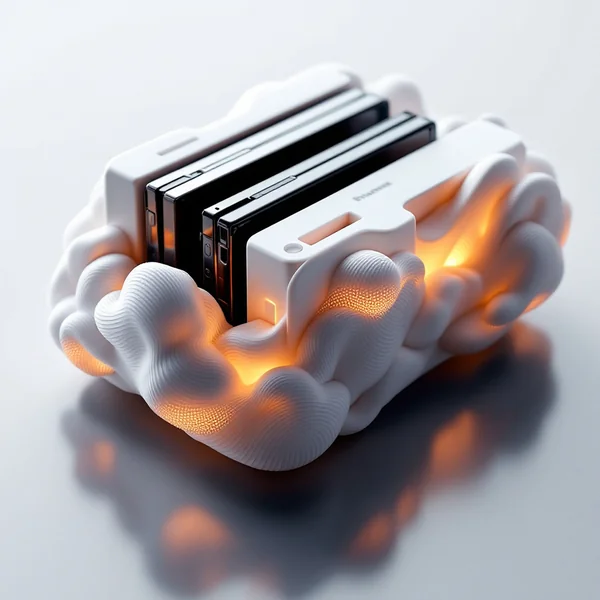 Futuristic Hard Drive Product Design