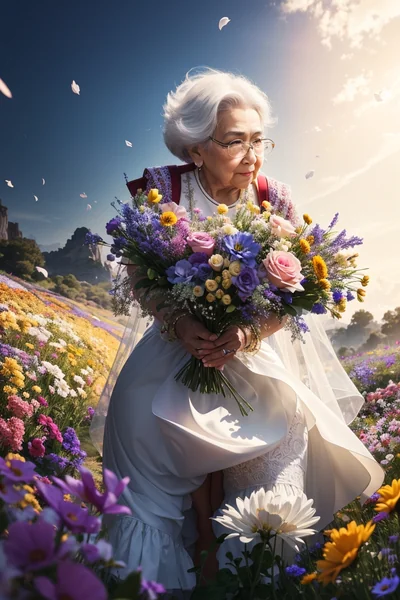 Grandmother Wedding Fantasy Portrait