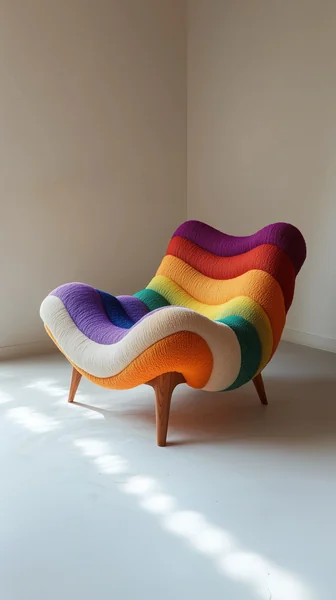 Rainbow Sofa Product Design Photography