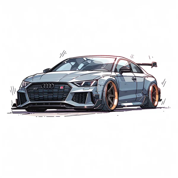 Audi RS8 Minimal Concept Illustration