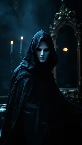 Masked Mystic Baroque Portrait