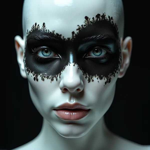 Ceramic Surreal Beauty Portrait
