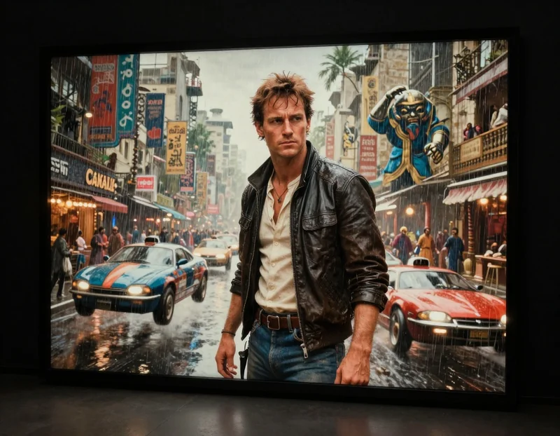 Epic Blade Runner Harrison Ford Art Poster | 8K Photo