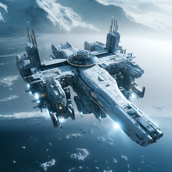 Cinematic Star Wars Style Spaceship