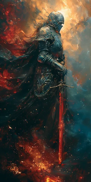 Paladin Fantasy Battle Illustration
