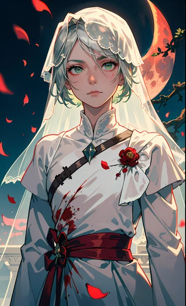 Mystic Male Under Blood Moon