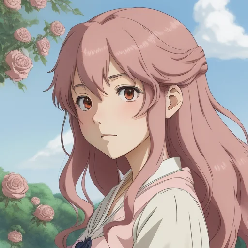 Studio Ghibli Style Anime Girl AI Art