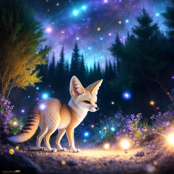 Fennec Fox Enchanted Forest Fantasy