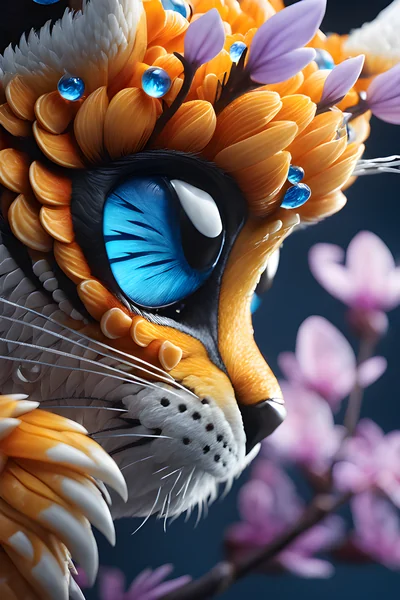 Macro Primal Beast Fantasy Art