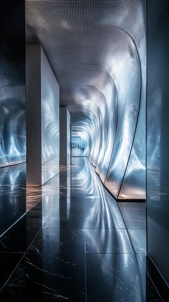 Modern Art Gallery Light Installation