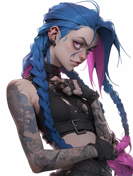 Cybergoth Jinx Character Art
