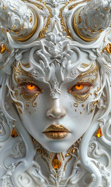 Demon Attire Woman Fantasy Portrait