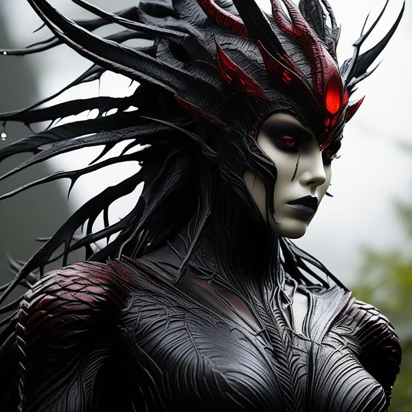 Dark Maleficent Fallen Angel Art