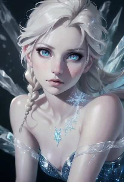 Hyper‑Realistic Elsa Fantasy Portrait