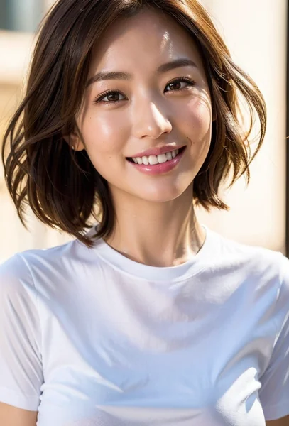 Smiling Model Studio Portrait