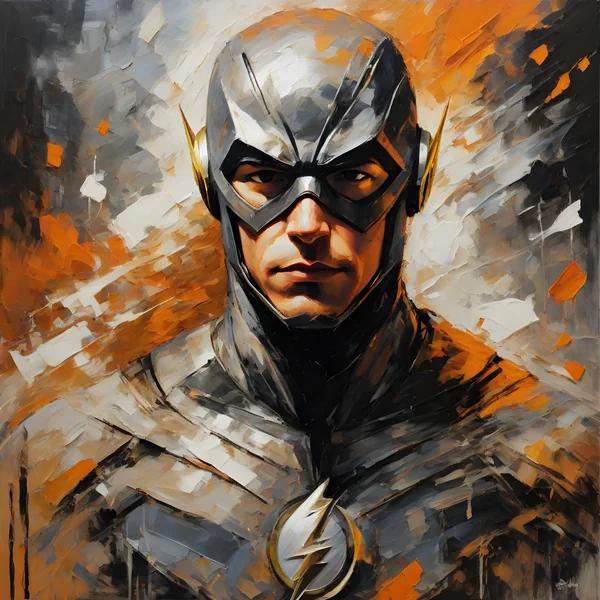 Impasto Superhero Oil Painting AI