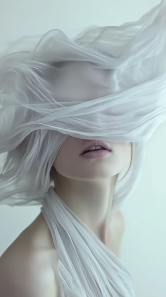 Surreal Pastel Woman Portrait