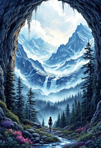 Fantasy Traveler Storm Illustration