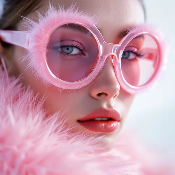 Futuristic Fur Sunglasses Fashion