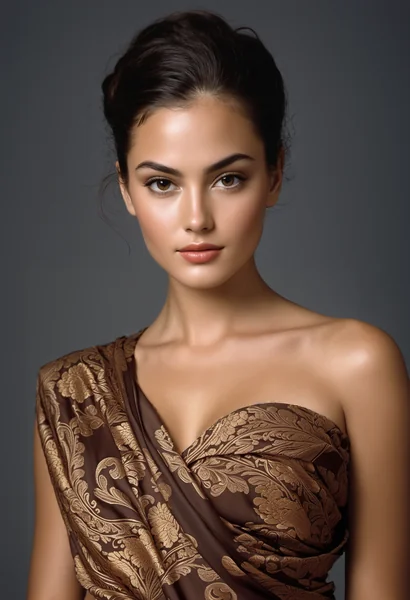 Elegant Batik Fashion Portrait