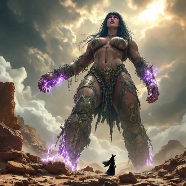 Giantess Fantasy Hyperbole AI Art