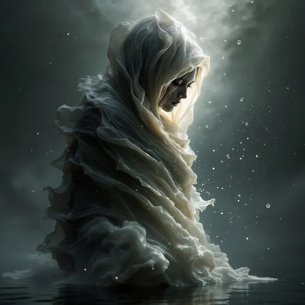 Surreal Shroud Transformation Art