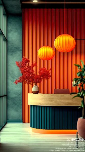 Modern Reception Area Interior Photo