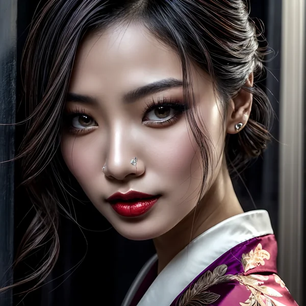 Traditional Asian Beauty Portrait