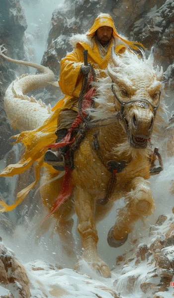 Cinematic Horse Rider Fantasy Art