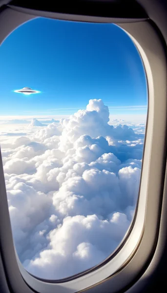 UFO Sighting from Airplane Window