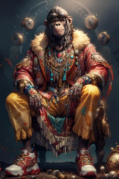 Fashion Monkey Throne Fantasy