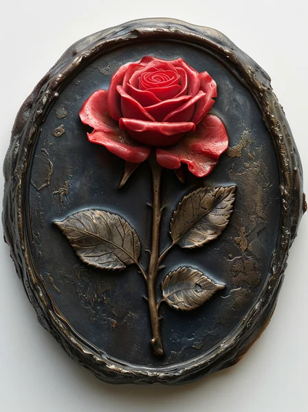 Wax Seal Rose Fine Art Illustration