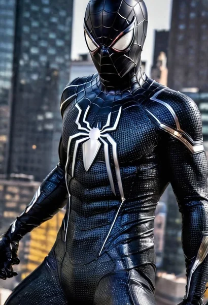 Futuristic Spider Hero City AI