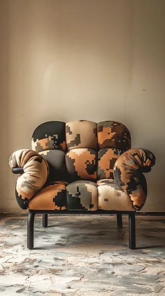 Camouflage Couch Studio Photography