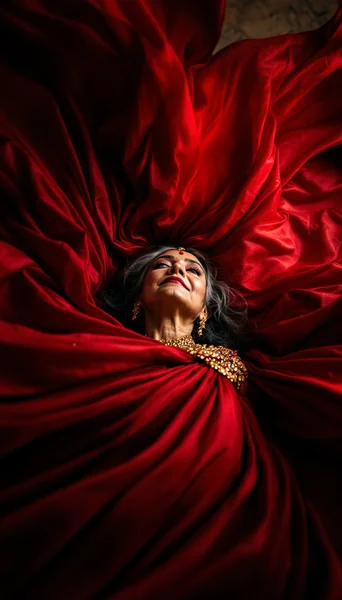 Low Angle Saree Fashion Portrait