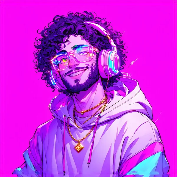Streamer - Gamer Character: Multi - angle Digital Illustration