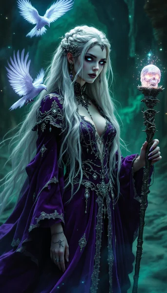 Arcane Sorceress Gothic Fantasy AI Art