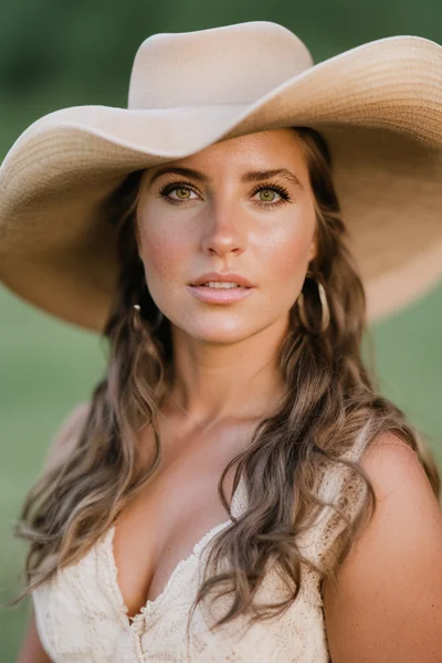 Western Rancher Girl Portrait