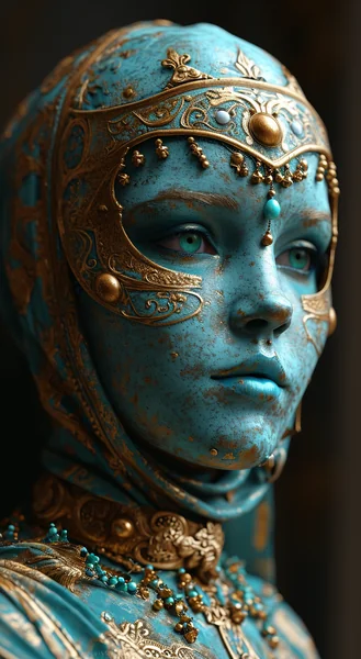 Masked Woman Fantasy Portrait